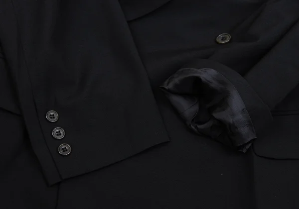 ジャンポールゴルチエ オムJean Paul GAULTIER HOMME リボン着脱デザインウールジャケット 黒50 K-161481_008
