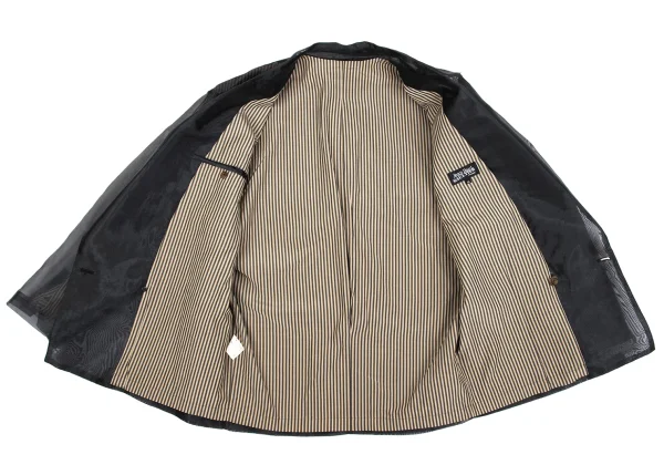Jean Paul GAULTIER HOMME See-through Layered Striped Jacket K-161483_012