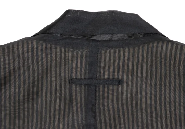 Jean Paul GAULTIER HOMME See-through Layered Striped Jacket K-161483_014