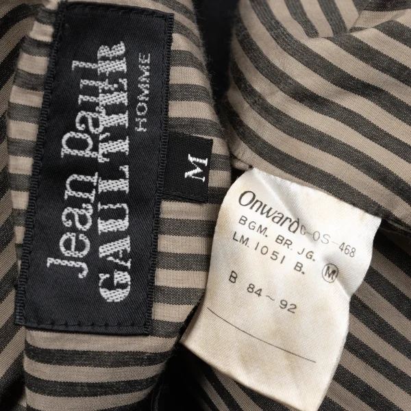 Jean Paul GAULTIER HOMME See-through Layered Striped Jacket K-161483_018