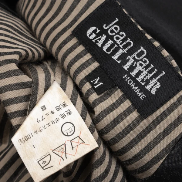 Jean Paul GAULTIER HOMME See-through Layered Striped Jacket K-161483_019