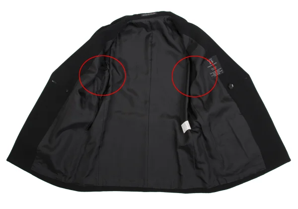 Y's Wool Gaba Belted Jacket K-161487_013