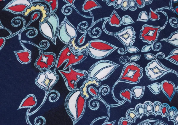 Yohji Yamamoto POUR HOMME Cotton Chinoiserie Pattern T-shirt K-161489_005