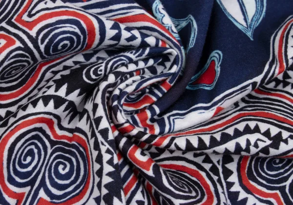 Yohji Yamamoto POUR HOMME Cotton Chinoiserie Pattern T-shirt K-161489_010