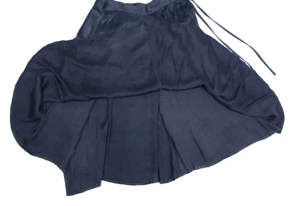 Yohji Yamamoto NOIR Rayon Silk Floral Emboss Skirt K-161490_008