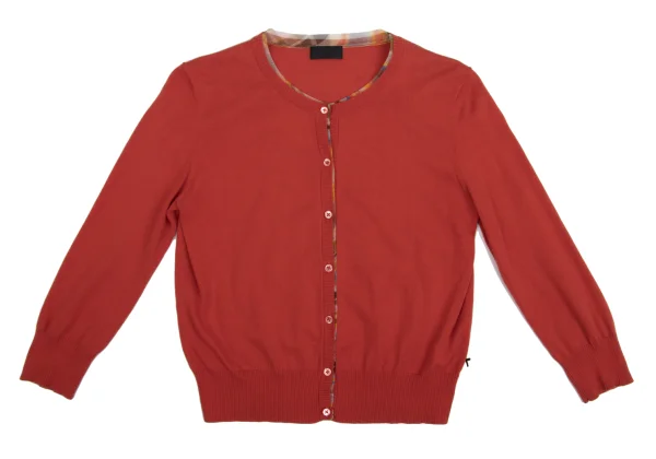 Paul Smith BLACK Mesh Piping Knit Cardigan K-161494_002
