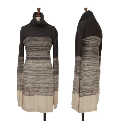 DIESEL Alpaca Blended Turtle Neck Knit Tunic