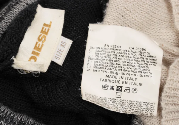 DIESEL Alpaca Blended Turtle Neck Knit Tunic K-161495_019