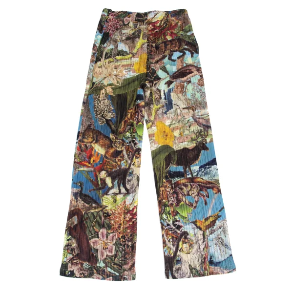 PLEATS PLEASE AURORA JUNGLE Animal Pattern Pleated Pants K-161505_008