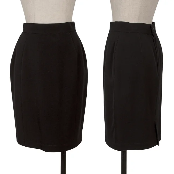 Thierry Mugler Back Slit Skirt Black 63-90 K-161506_001