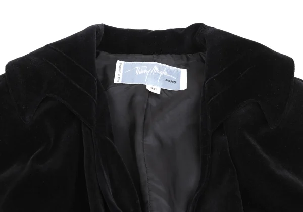 Thierry Mugler Velour Gathered Jacket K-161507_004