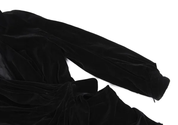 Thierry Mugler Velour Gathered Jacket K-161507_005
