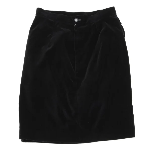 Thierry Mugler Velour Gathered Skirt K-161508_006