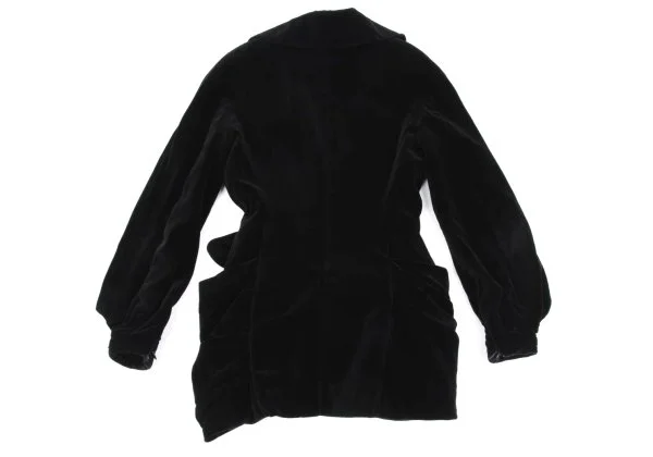 Thierry Mugler Velour Gathered Jacket & Skirt K-161509_009