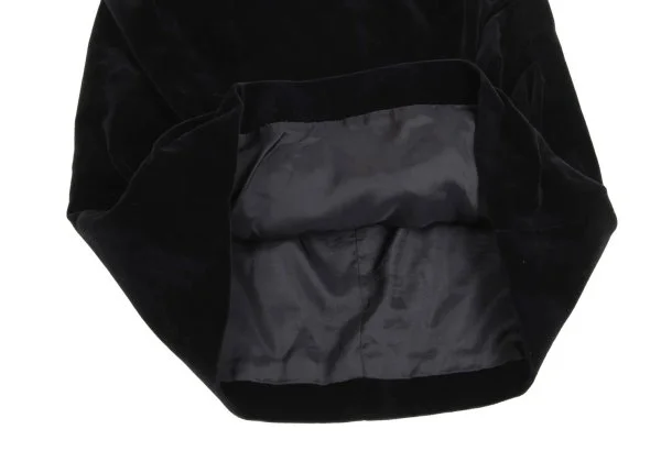 Thierry Mugler Velour Gathered Jacket & Skirt K-161509_015