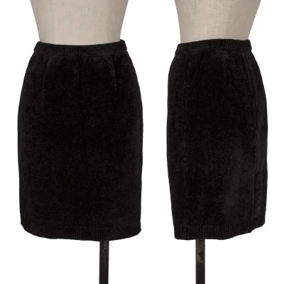 Thierry Mugler Trapezoid Knit Skirt