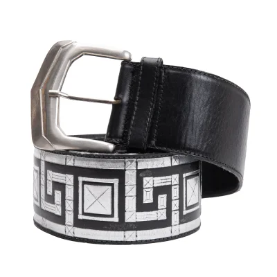 VERSUS Metallic Print Belt