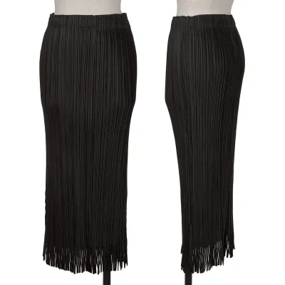 ISSEY MIYAKE FETE Pleated Hem Cutting Design Skirt