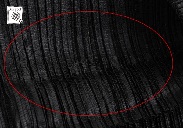 ISSEY MIYAKE FETE Pleated Hem Cutting Design Skirt K-161513_005