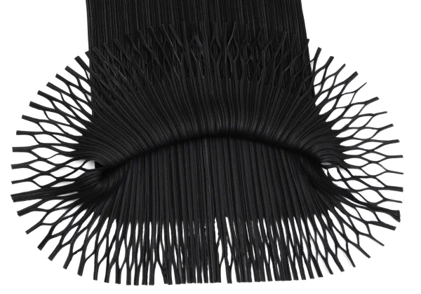 ISSEY MIYAKE FETE Pleated Hem Cutting Design Skirt K-161513_008