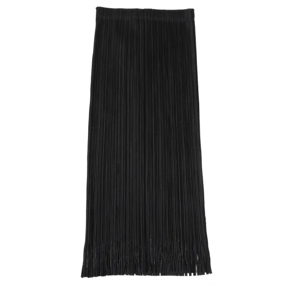 ISSEY MIYAKE FETE Pleated Hem Cutting Design Skirt K-161513_009