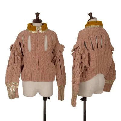 Vivienne Westwood Red Label Foil Printed Cutting Short Knit Blouson
