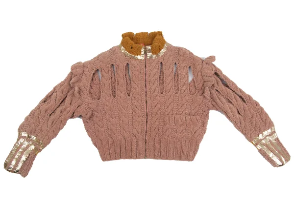Vivienne Westwood Red Label Foil Printed Cutting Short Knit Blouson K-161519_002