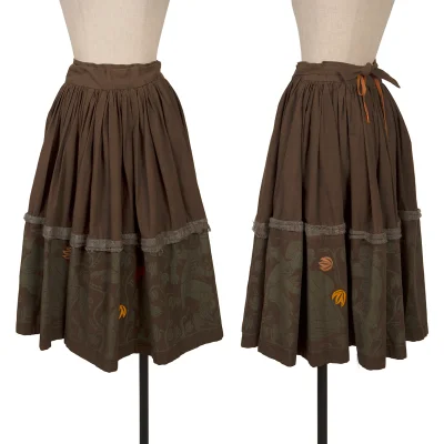 Worlds End Vivienne Westwood Native Printed Knit Taping Wrap Skirt