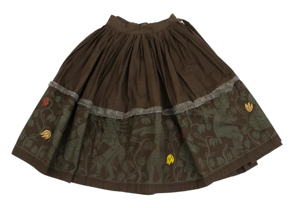 Worlds End Vivienne Westwood Native Printed Knit Taping Wrap Skirt K-161522_002