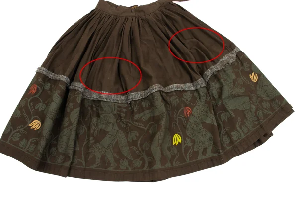 Worlds End Vivienne Westwood Native Printed Knit Taping Wrap Skirt K-161522_007