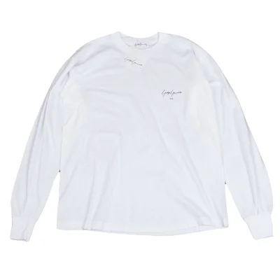 Yohji Yamamoto U.S.A. Logo Printed Long Sleeve Top