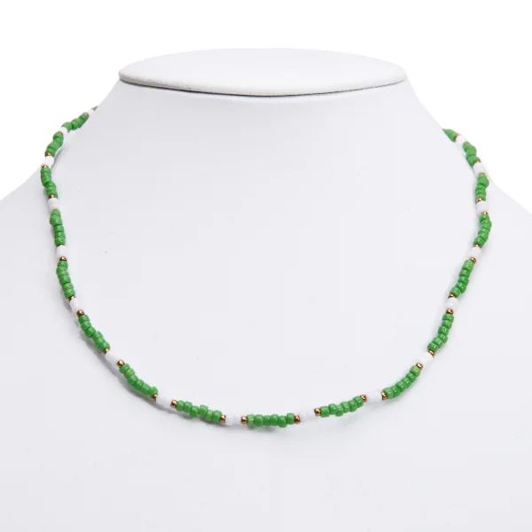 Unbranded Beads Necklace Green  K-161532_001