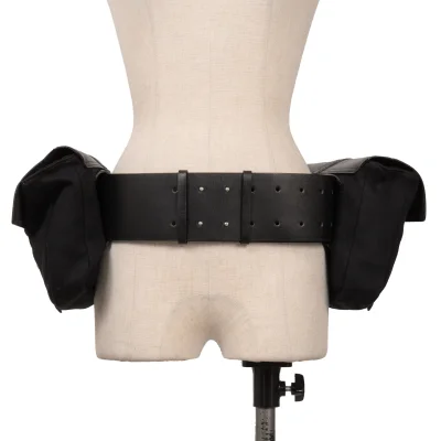 Y's Leather Flap Waist Bag