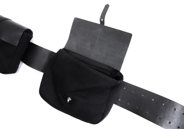 Y's Leather Flap Waist Bag K-161542_006