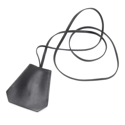 HERMES Leather Crochet Necklace