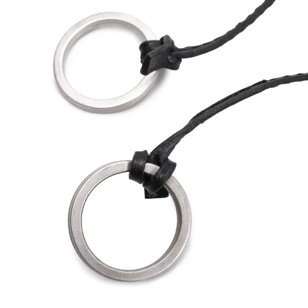HERMES Leather Crochet Necklace K-161546_005