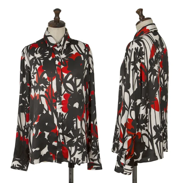 NARACAMICIE Drawing Printed Long Sleeve Blouse Multi-Color 2 K-161548_001