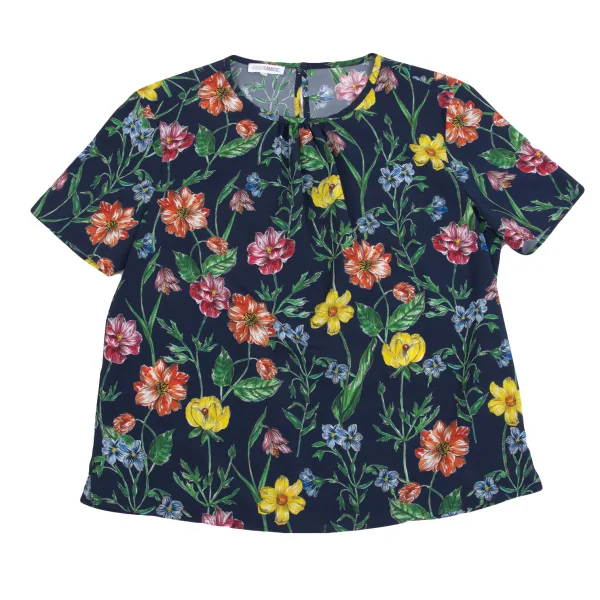 NARACAMICIE Floral Printed Short Sleeve Blouse K-161549_002