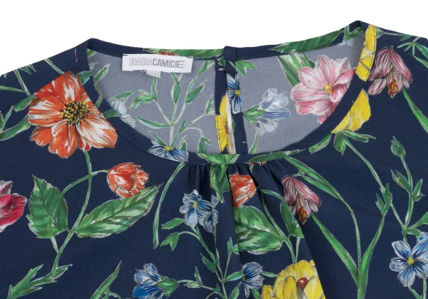 NARACAMICIE Floral Printed Short Sleeve Blouse K-161549_004