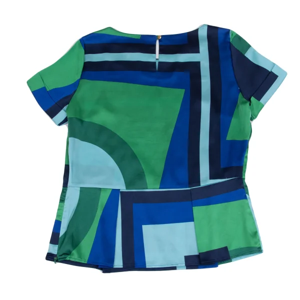 NARACAMICIE Printed Short Sleeve Blouse K-161550_014