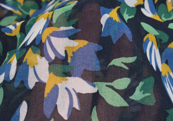 NARACAMICIE Floral Printed Sheer 3/4 Sleeve Blouse K-161551_013