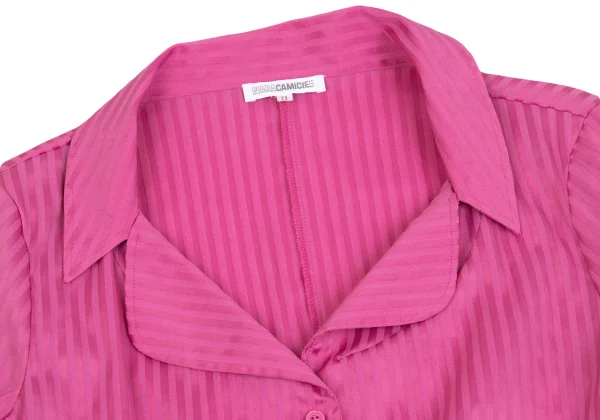 NARACAMICIE Striped Stretch Skirt Jacket K-161552_004