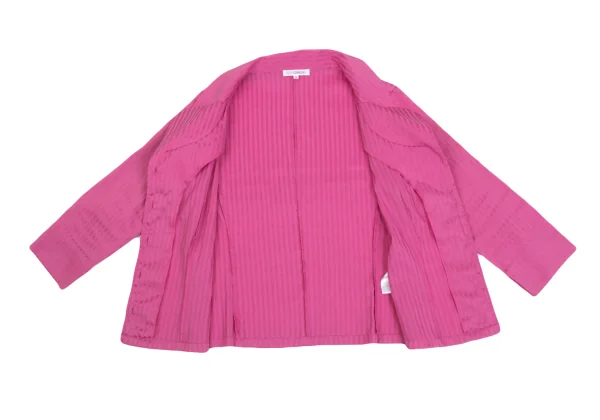 NARACAMICIE Striped Stretch Skirt Jacket K-161552_011