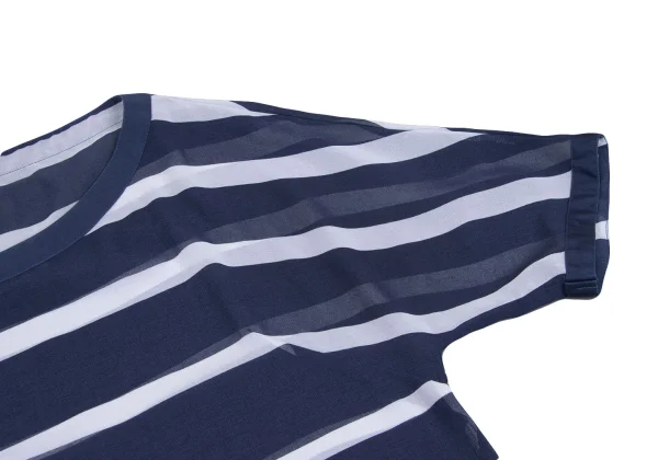 NARACAMICIE Striped Sheer Blouse K-161554_006