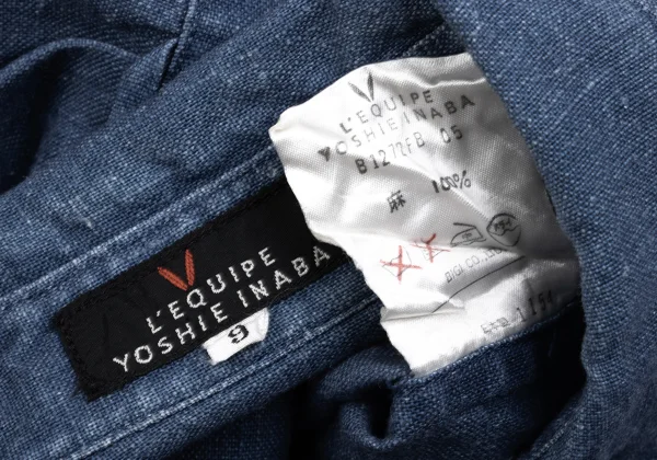 L'EQUIPE YOSHIE INABA Linen Double Pocket Shirt K-161557_014