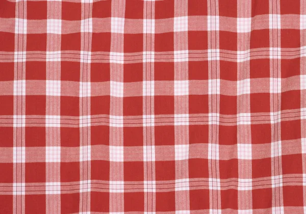 agnes b. Checkered Snap Button Puff Sleeve Blouse K-161560_011