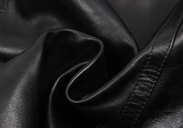 Yves Saint Laurent Leather Wrap Skirt K-161561_012