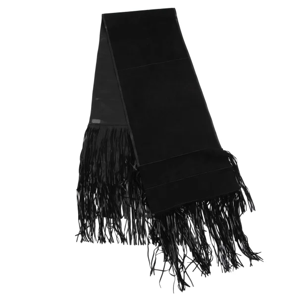 HIROKO KOSHINO Leather Fringe Stole K-161562_004