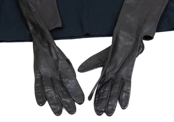 TOGA ARCHIVES Leather Glove Sleeves T Shirt K-161563_006