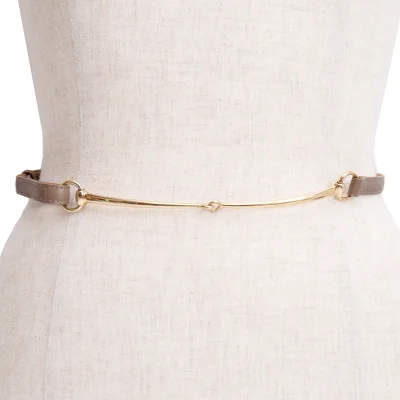GUCCI Horsebit Leather Narrow Belt